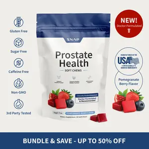 NEW! Prostate Health Chews - Inflammation Support - Urinary & Bladder Function - Nutrients for Male Reproductive Health - Potent Antioxidants - Supports Healthy DHT levels - Pomegranate Berry Flavor - Medicinal Mushrooms & Botanicals -