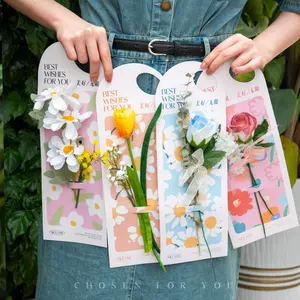 8 handheld flower boxes | Single flower packaging gift box, suitable for graduation ceremonies, weddings, Mother's Day, holidays, Valentine's Day, Easter, Surprise Gifts