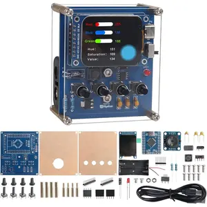 Soldering Project Kit, DIY Color Recognition Soldering Practice Kit with Color Sensor Module, Color Kit with 4 Modes to Analyze RGB & HSV, Back to School DIY Soldering Kit for STEM Education