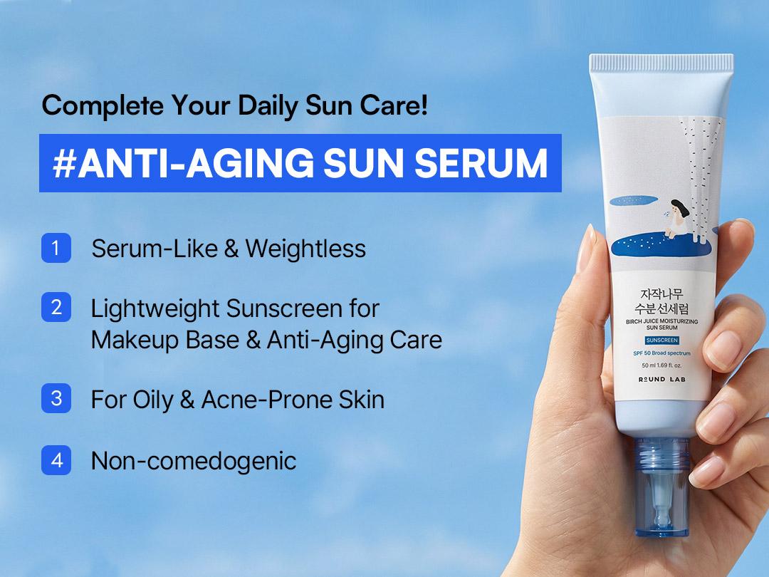 Birch Juice Sun Serum — 3-in-1 daily protection and care