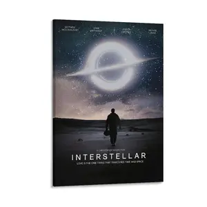 Interstellar Movie Poster 8 Canvas Poster Bedroom Decor Sports Landscape Office Room Decor Gift