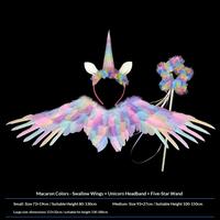 Fei Yan Colorful + Unicorn Headband + Magic Wand