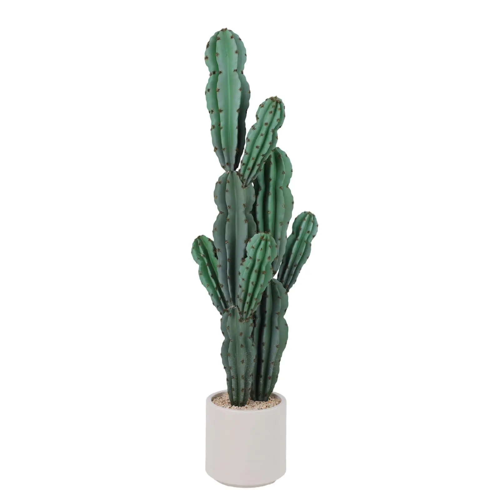 Tall UV-Resistant Realistic Artificial Cactus Tree - Large Faux Desert Cacti with Natural-Look Leaves in Pot - Indoor Outdoor Fake Plant for Home Decor, Room Decor, Porch