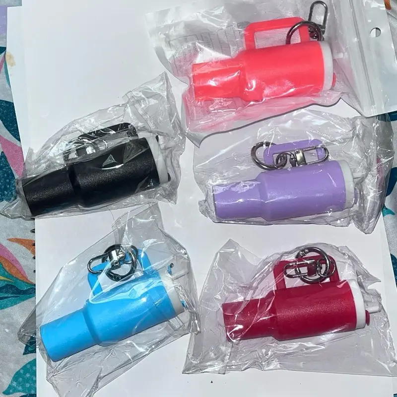 Keychain Tumbler in Assorted Colors with Secure Keyring Attachment for Easy Portability and Style