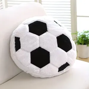 Sport Theme Plush Football Pillow Filled Retro Style, Perfect for Kids Room Decoration Party Gift, Polyester Fiber Wadding