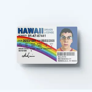 McLovin Debit/Credit Card Skin, Vinyl Sticker - High Quality