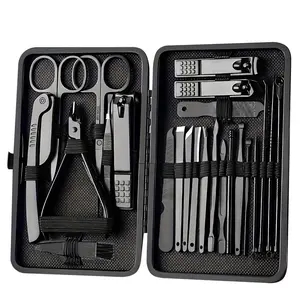 Stainless Steel Nail Clipper Set with Storage Case, 1 Set Portable Manicure & Pedicure Tool for Home & Travel, Professional Nail Care Tool for Men & Women,Body Care Products Nail Clippers,Birthday Gift