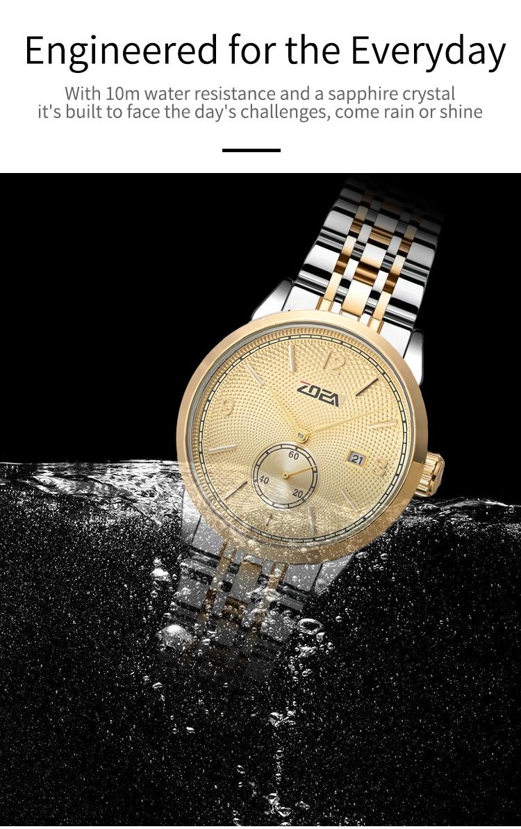 modern gentleman watch-——the top choice for Christmas gifts. 10m water resistance with a butterfly clasp and sapphire crystal.