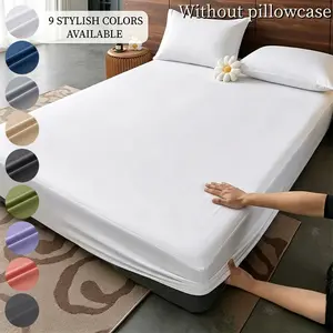 1pc Fitted Sheet - Ultra Soft Bed Sheet, Deep Pocket Elastic Edges, Breathable Mattress Cover for All Seasons, Wrinkle & Fade Resistant, Easy Care, All-season Bedding, Great Gift Choice, Multiple Sizes