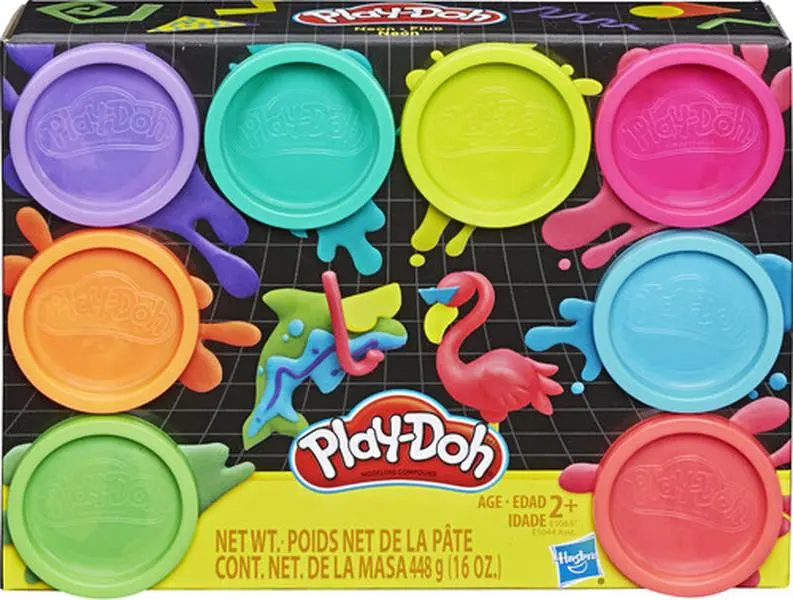 Play-Doh - 8-Pack Neon Non-Toxic Modeling Compound with 8 Colors  [COLLECTIBLES] Arts & Crafts