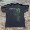 Monster Energy with Green Accents Graphic Tee, Monster Logo Shirt, Grunge Gothic Tees, Aesthetic Shirt, Y2K Emo Scene Amity Affliction Style, 100% Cotton Lightweight Shortsleeve