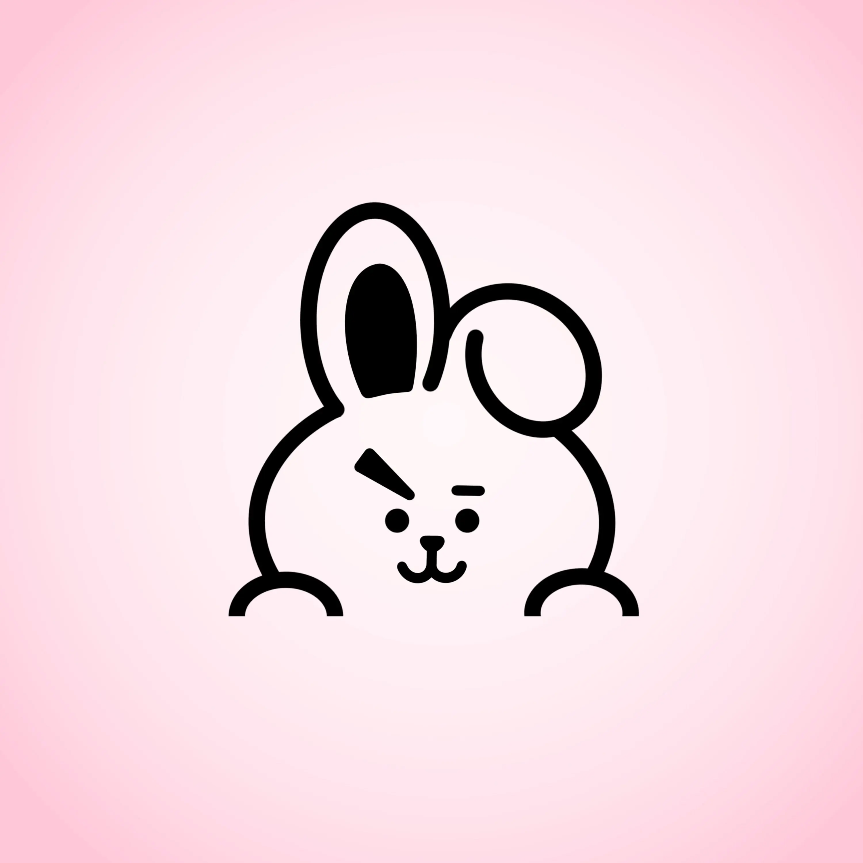Kpop Cartoon Cooky Vinyl Peeker Decal