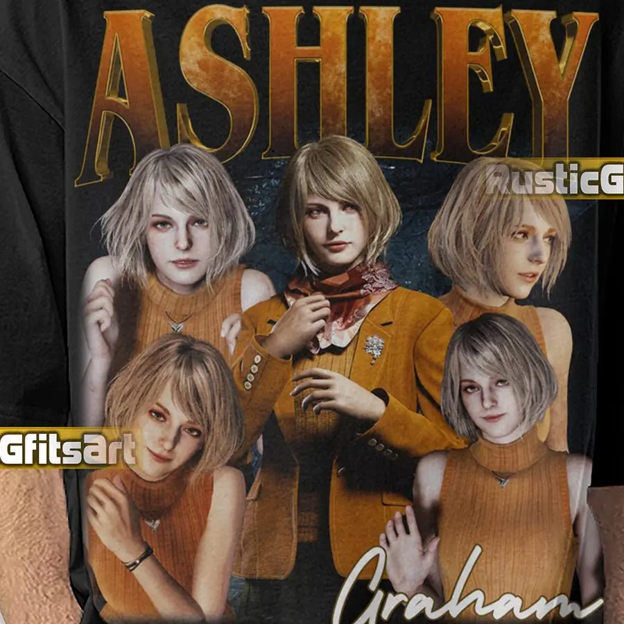 ASHLEY GRAHAM RESIDENT Evil Shirt, Ashley Graham Custom T-Shirt, Resident Evil 2 Vintage Merch, Ashley Graham Bootleg Rap Tees