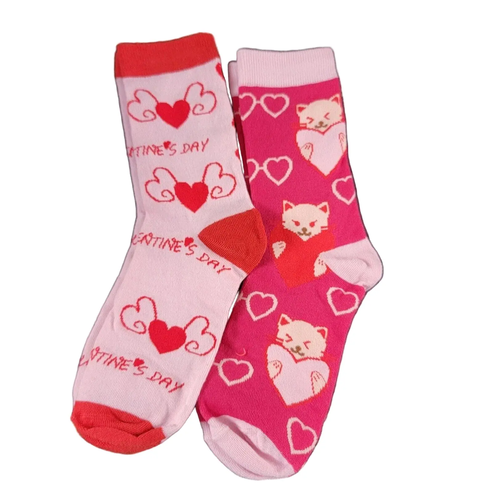 Valentines Day Ladies Socks 2 Pairs New