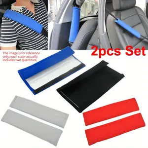 2pcs Car Shoulder Cover Cushion Seat Belt Pad Strap BackPack Auto Interior Accessories Seat Belt Padding For Kids Car Stuff