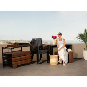 [Demo] Transformer Outdoor Bar Cart - Panel Storage