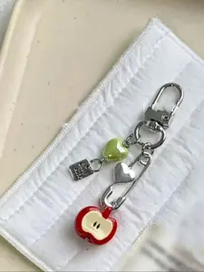 Cute Fruit Design Keychain, Fashionable Keychain for Women & Girls, Trendy All-match Keychain for Birthday Gift, Chic Creative Keychain for Daily Decor, Cute Charms Keychain