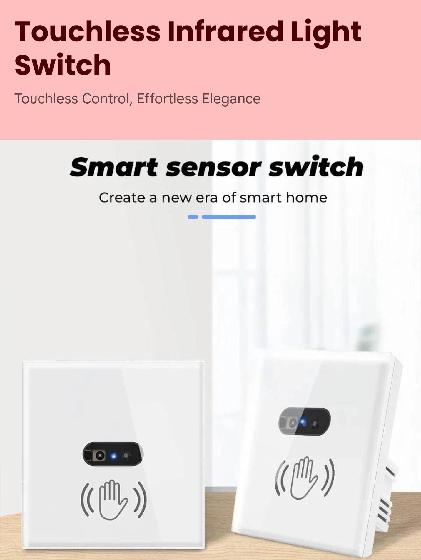Smart Touchless Infrared Light Switch - Efficient & Easy Installation
