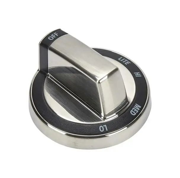 Whirlpool WPW10180180 RanWhirlpool Stainless Plated Controller Knob