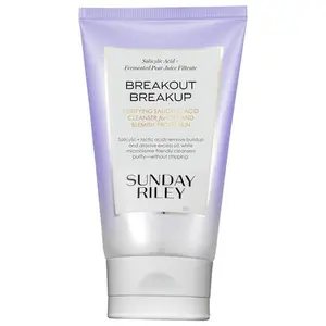Sunday Riley  Breakout Breakup Salicylic Acid Cleanser for Blemish-Prone Skin moist uriza lip bal amino