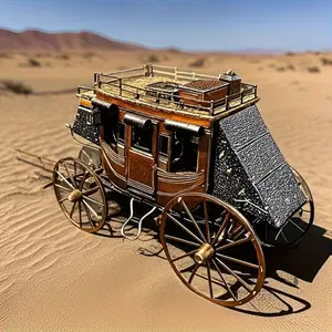 DIY Metal Stainless Steel  (Three-Dimensional) Carriage Assembly Model Toy,Product Introduction: Classic Batmobile Difficulty Level (lv: 1-10): lv2 Requires tools and self-assembly