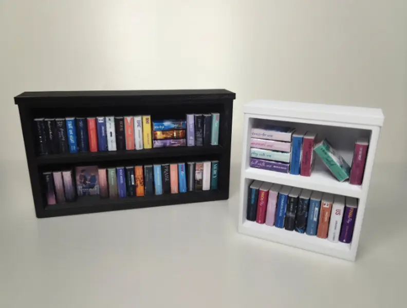 Miniature Bookcase for Mini Books | 3D Printed Shelf Display | Mini Book Shelf ONLY- No Books Included
