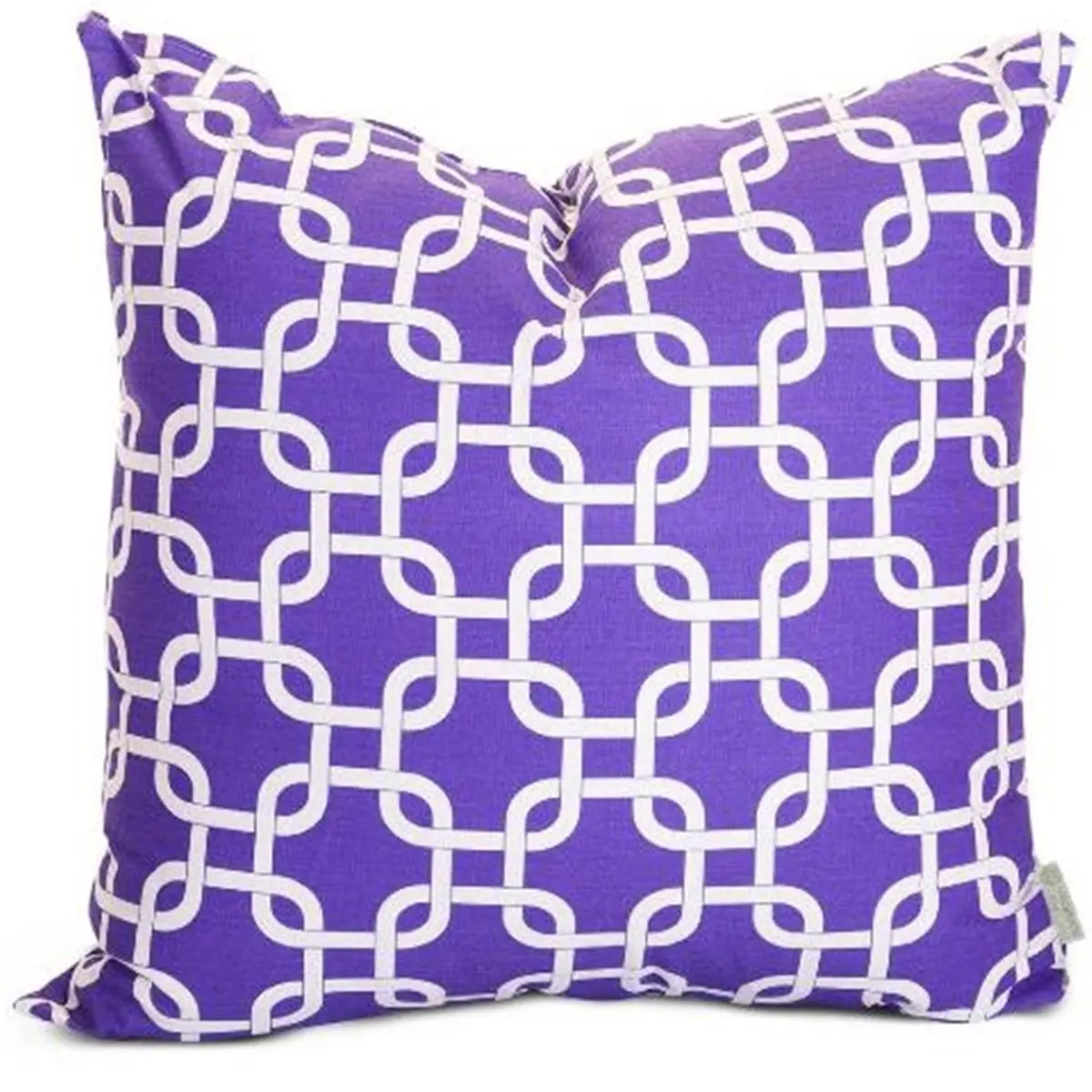 Majestic Home Purple Links Large Rectangular Plush Pillow - Cotton, Durable, 2 lbs, 20x8x20 in, for Living Room & Bedroom, Spot Clean with Mild Detergent