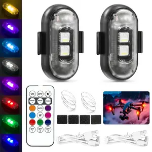 Rechargeable Wireless Car LED Warning Light – Multifunctional Emergency & Decorative Light with Remote Control, Strobe Flash Safety Light for Cars, Motorcycles & Trucks
