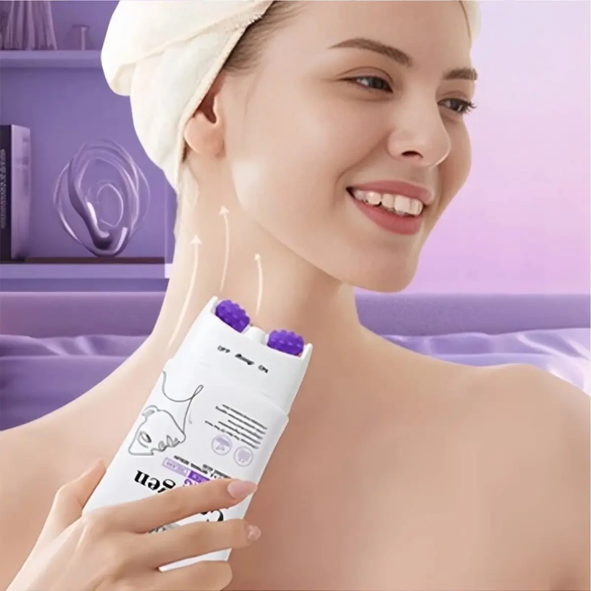 Collagen Firming & Lifting Neck Cream Roller, Moisturizing, Hydrating & Nourishing Skin, Look Younger & More Beautiful, Body Care, 1pc Sadoer