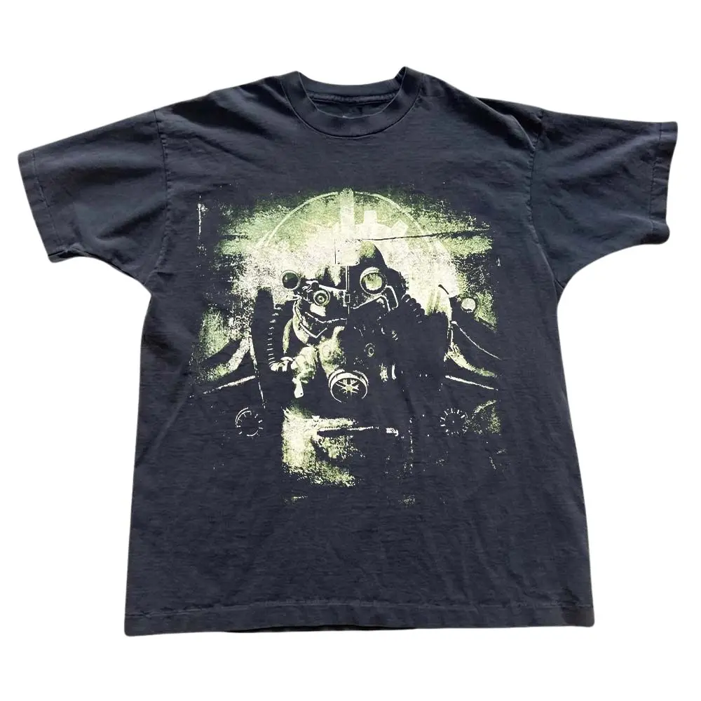 The Vintage Fallout 4 Automatron Bethesda Comfort Colors Shirt, Game Streetwear Shirt, Y2K Vintage Shirt, Size S-3XL, Crew Neck Shirt, Gift For Men, Gift For Women, Trending Shirt