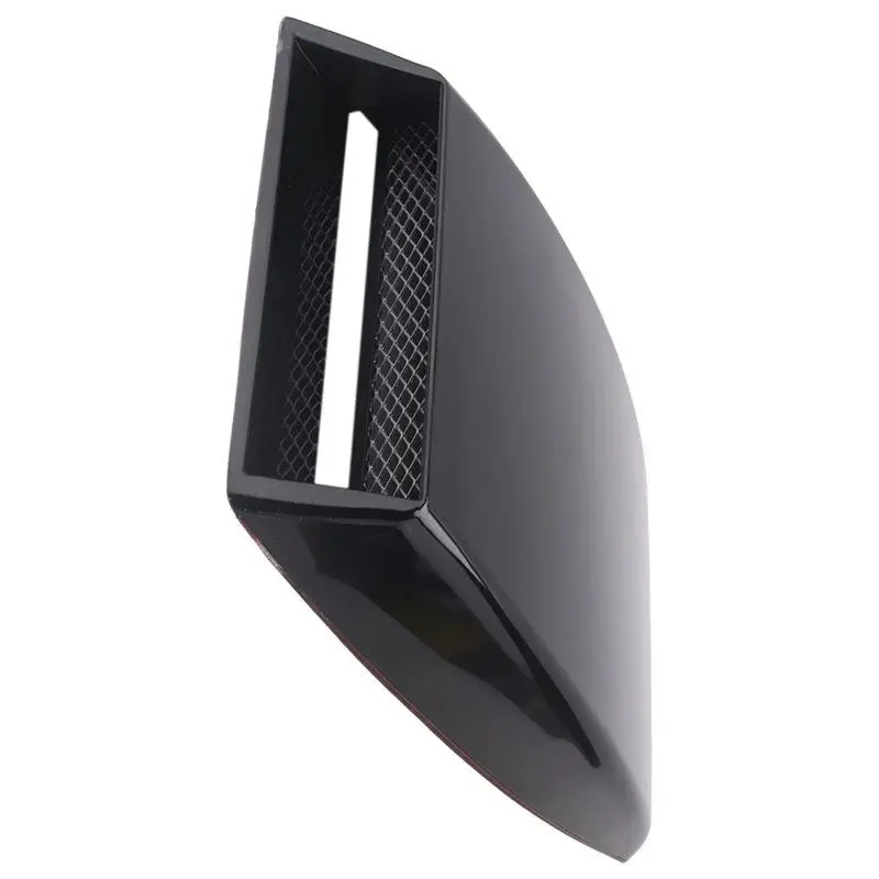 Universal black decorative air flow intake scoop hood vent cover for cars