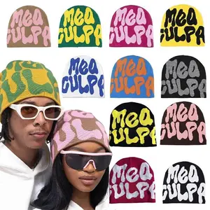 Unisex Beanie Hat, Cotton Knitted Hat Trendy, Unisex Beanie Hat Graphic Design Acrylic Comfort Gorraspara Hombres