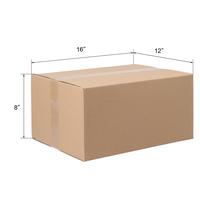 50pcs 16x12x8 inch Kraft brown