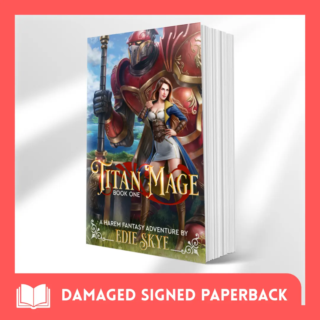(Damaged Edition) Titan Mage (Titan Mage #1) Signed Paperback - Isekai Harem Fantasy Action Adventure Romance