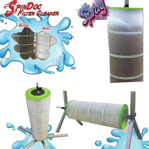 SpinDoc Filter Cleaner for 3, 4 or 6 Inch Swimming Pool Cartridges, Tornado Cyclonic Spinner Action Cleaning Maintenance Pump Equipment Above in ground Solar Cover Salt Systems or Chlorine