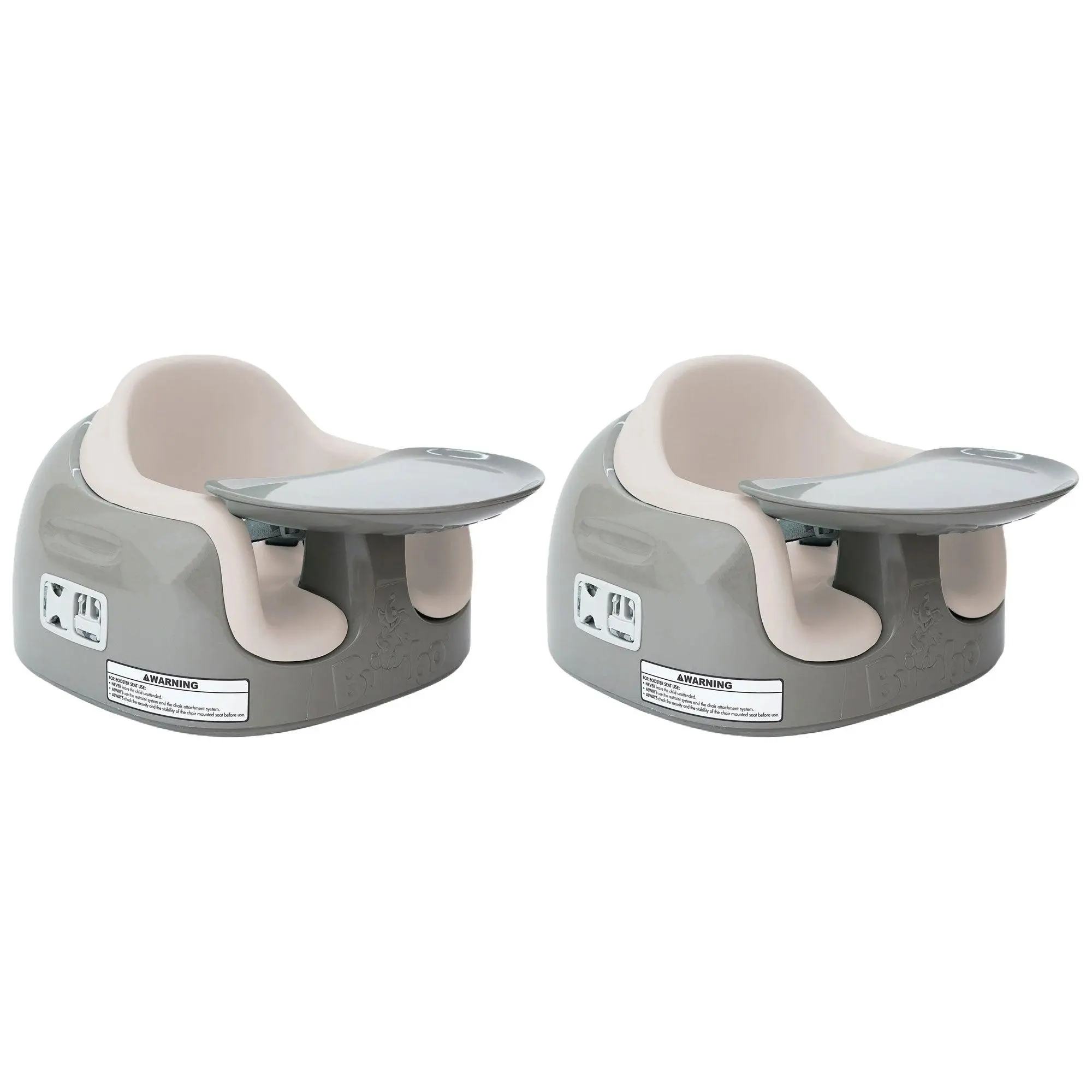 Bumbo Toddler 3-in-1 Booster High Chair and Tray, Breige/White Sand, 2 Pack Bumbo Toddler 3-in-1 Booster High Chair and Tray, Breige/White Sand, 2 Pack