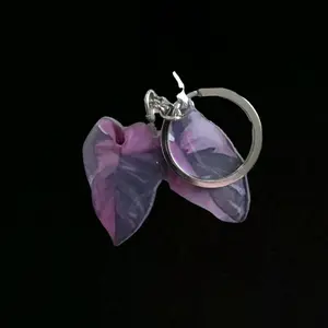 Mini Leaf Plant Keychains - Cute Plant Lover Gift with Detailed Veining & Vibrant Tones for Plant Parents