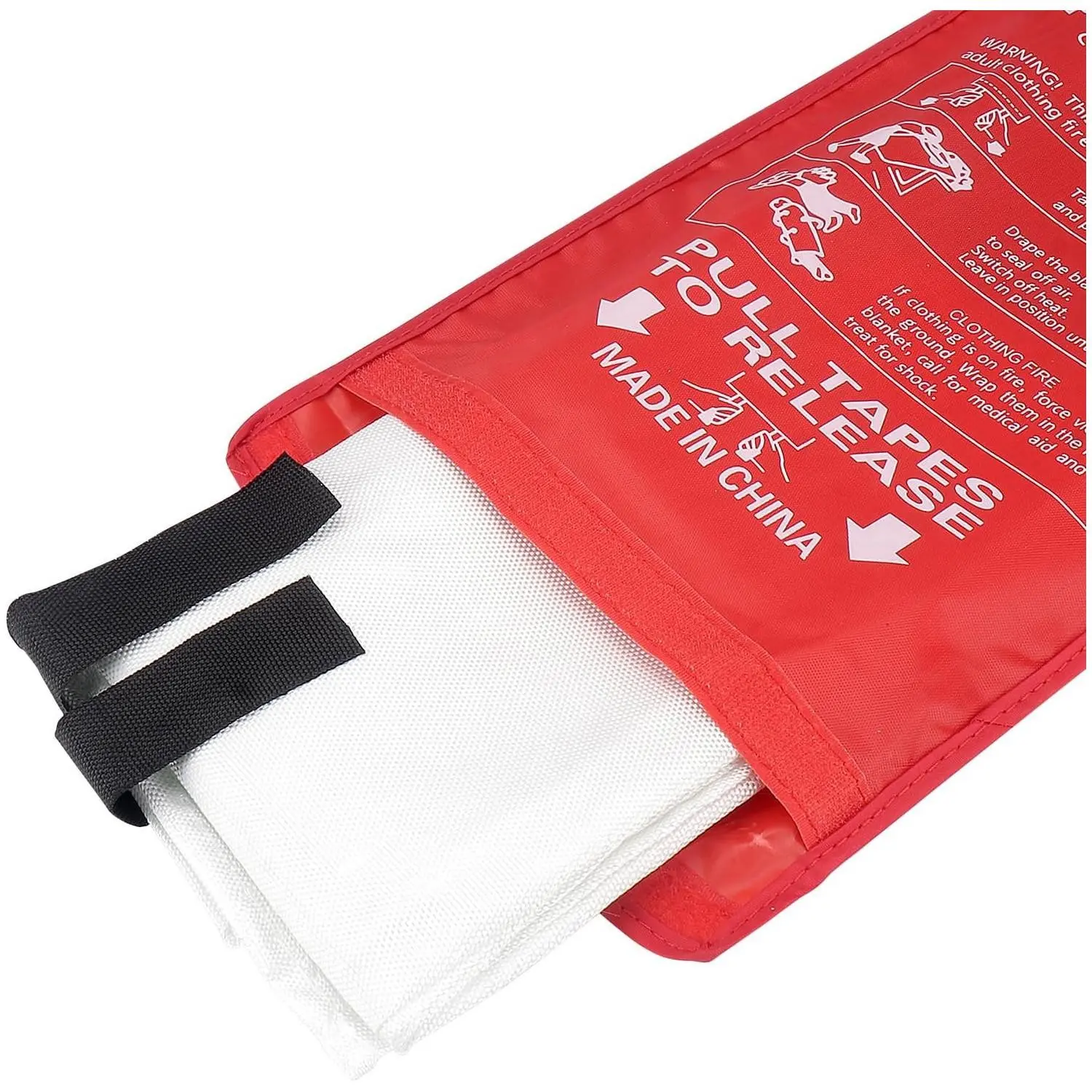 Fireproof Blanket High-Temperature Glass Fiber Fire Blanket Home Use Supermarket Vehicle Evacuation Outdoor Fire Extinguishing Blanket