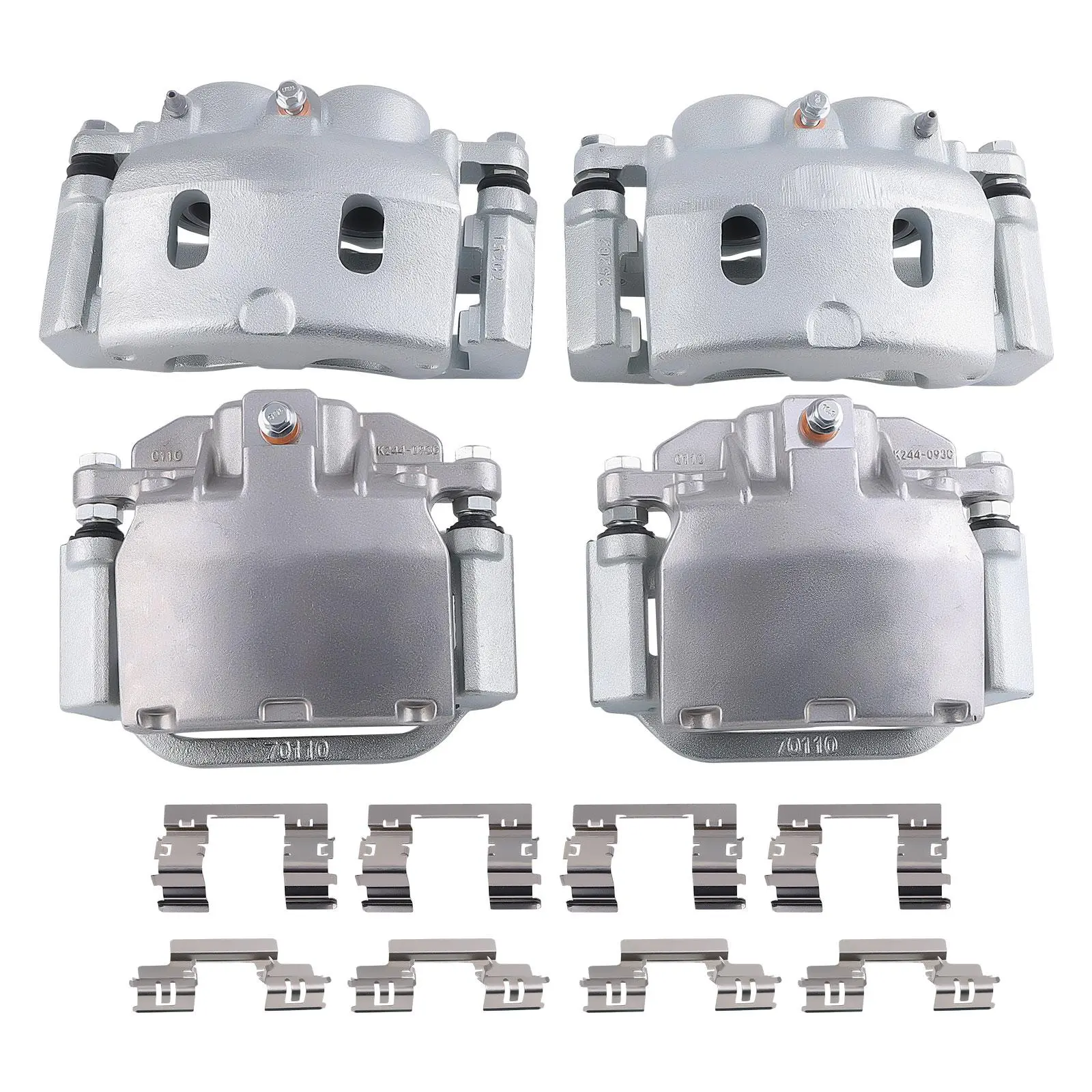 Front Rear Brake Caliper Set compatible for Chevrolet Silverado 1500 compatible for GMC Sierra 2008-2018