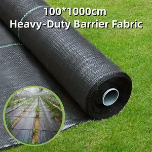 [Heavy-Duty Barrier Fabric] 1M* 10M Heavy-Duty Black Garden Fabric - Barrier & Ground Cover For Flowers, Vegetables, Raised Beds, Lawns & Yards