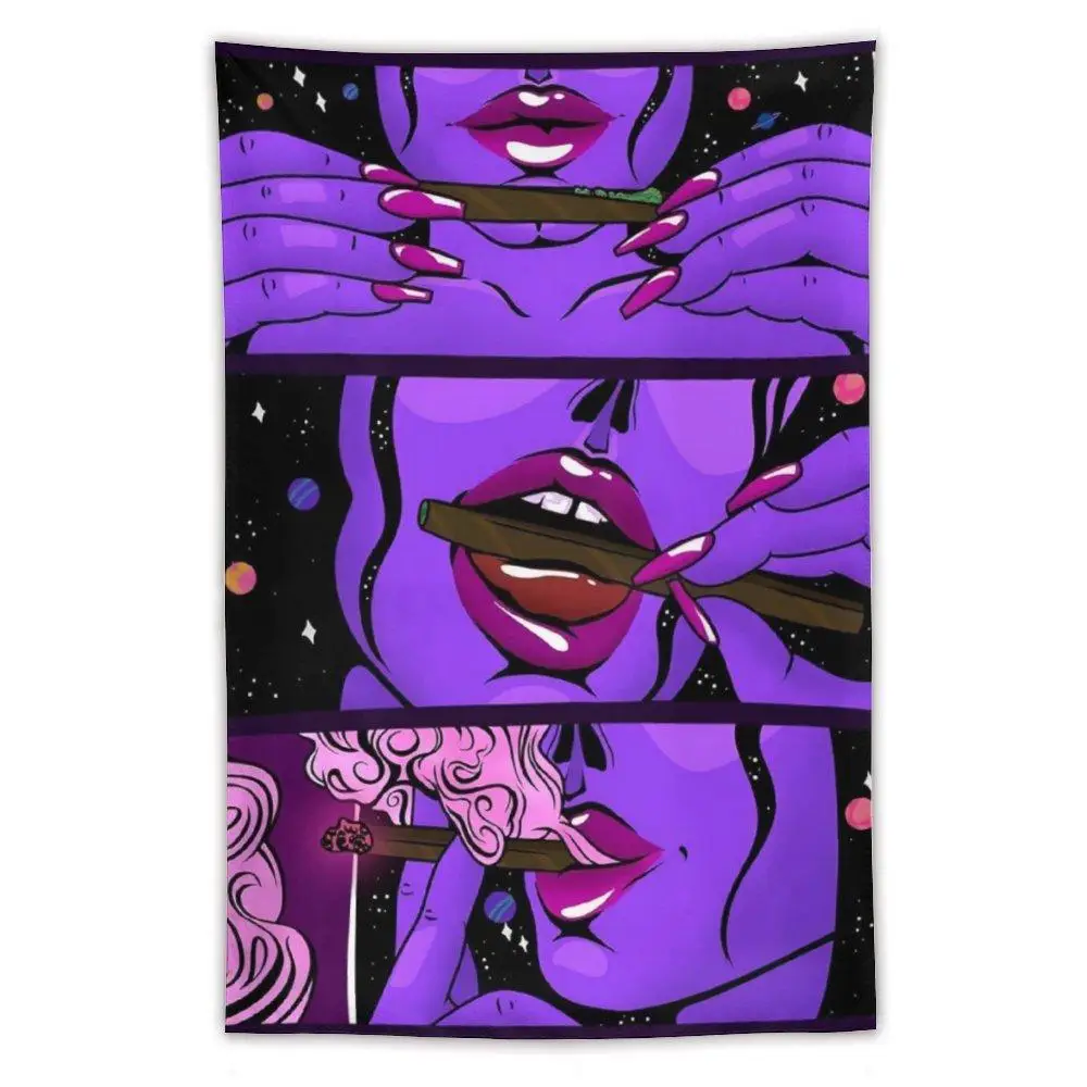 Cool Girl Art Mysterious Design Tapestry for Home Decor, 1 Count Wall Hanging Blanket for Mean Girls Decorations, Wall Backdrop Decoration for Bedroom