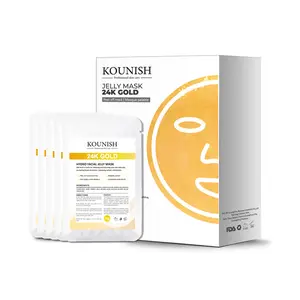 KOUNISH 24K Gold Jelly Mask | Peel Off Facial Mask for Daily Skincare | Hydrating & Refreshing