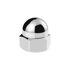 United Pacific 10021 Chrome Die-Cast Acorn Nut Cover, 1-Piece Automotive Wheel Bolt & Nut Accessory