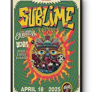 Sublime Party Music Morrison Co Tour 2025 Event Poster-Portrait - Poster