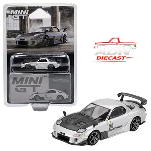 Mini GT 1:64 Mazda RX-7 RE-Amemiya  - Silver Metallic