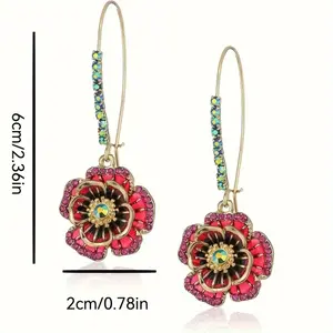 Betsey Johnson Rose Dangle Earring Color