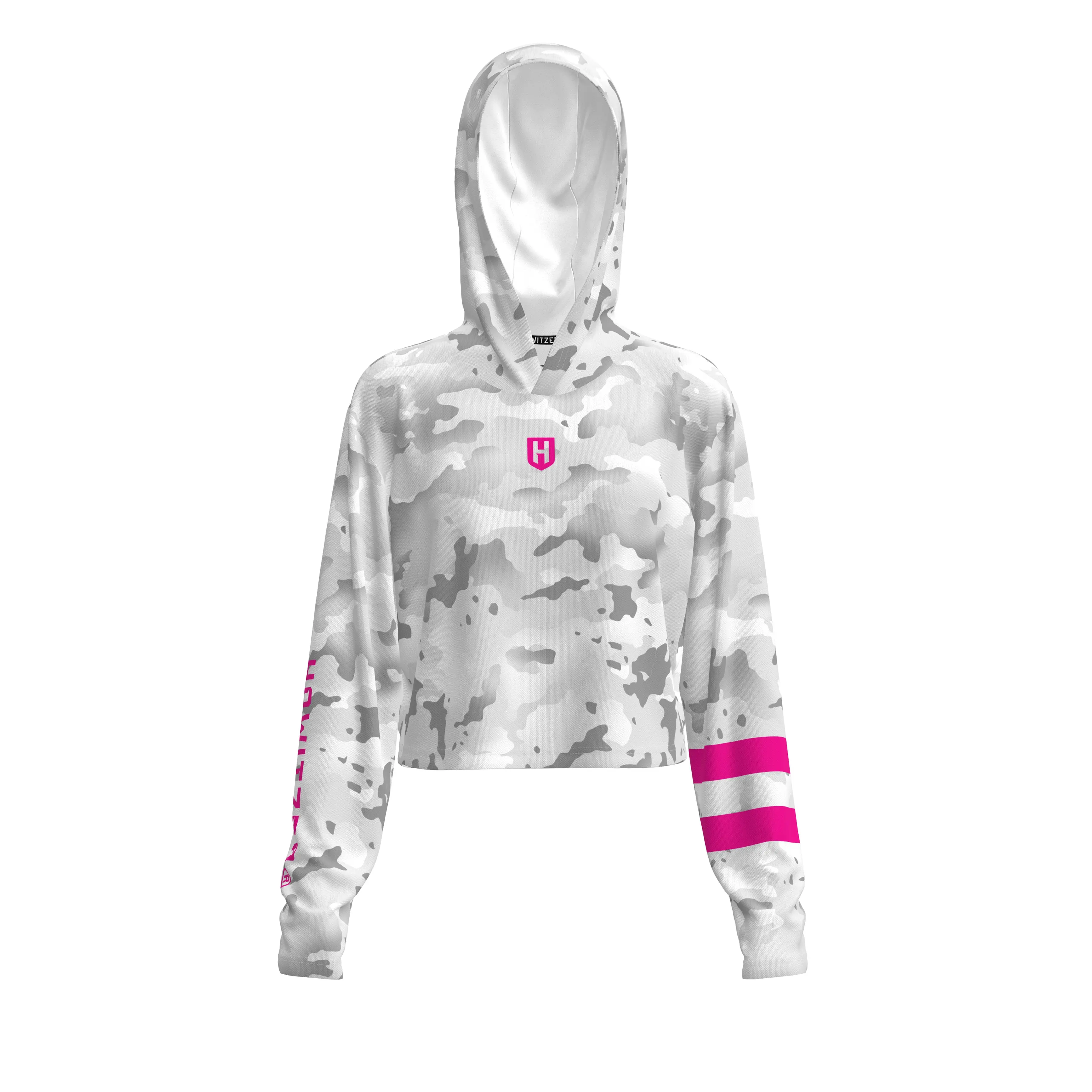 Howitzer Clothing Women's Performance Crop Hoodie Jersey - All Seasons, Machine Wash, Micro-Mesh, Moisture Wicking, Streamlined Design