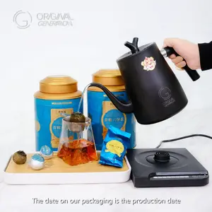 BOGO 2 Tins Tangerine Black Tea 250g/tin 15-20pcs With Glass Pitcher And Mini Tea Tray And Kettle