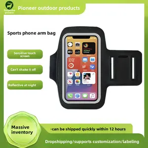 Sports Outdoor Phone Arm Bag Arm Sleeve for Men and Women Ultra-thin Waterproof Touchscreen Arm Strap for Delivery Running Fitness Wrist Bag