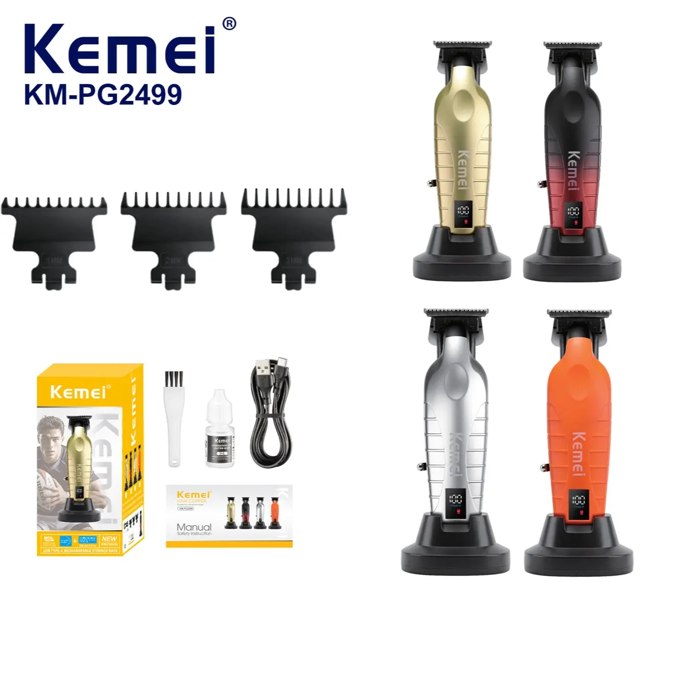 Professional Wireless Grooming Tool, Precision Haircutting Device, Salon-Quality Results, Ideal for Barbers & Home Use, Cordless Hair Clippers, Rechargeable Hair Clipper, Wireless Hair Cutter, Cordless Barber Trimmer